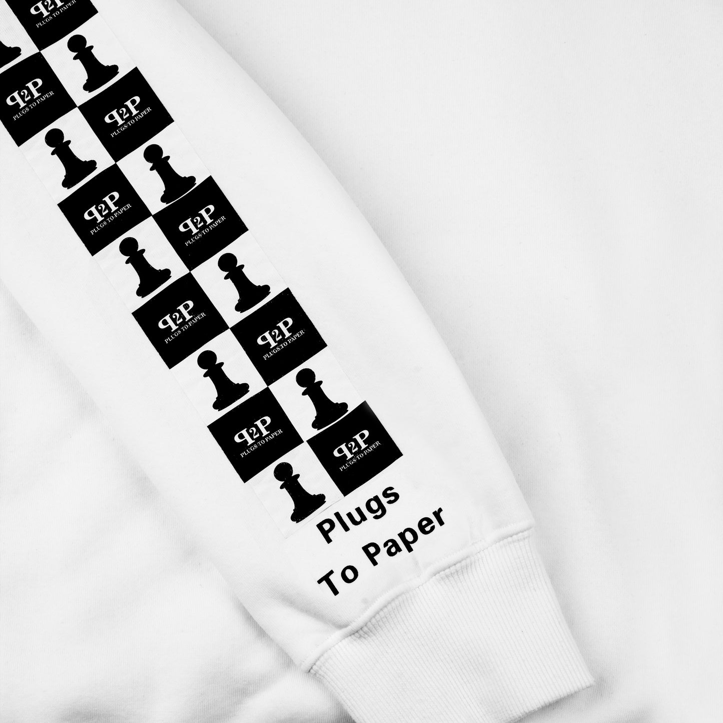 PLUGS TO PAPER Hoodie - White
