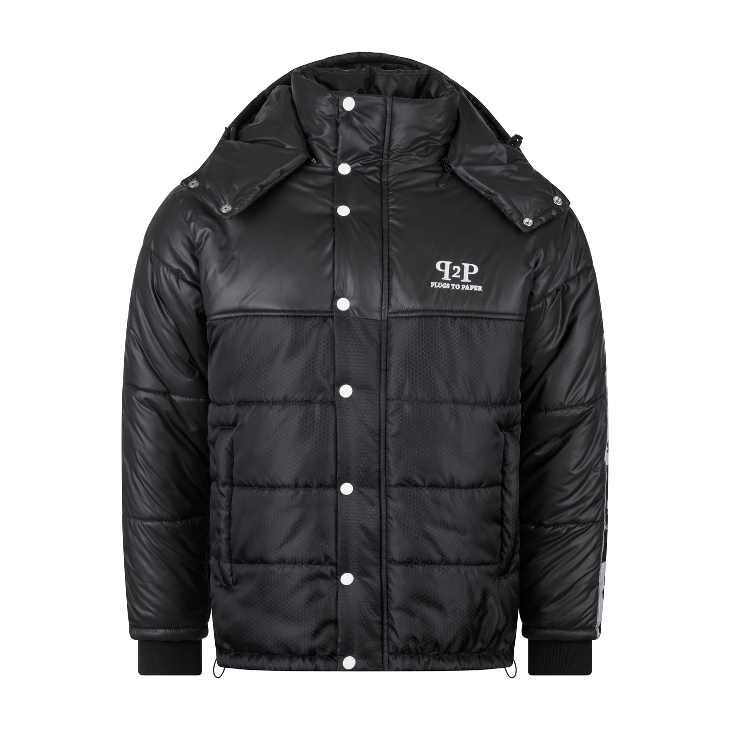PLUGS TO PAPER Down Jacket - Black