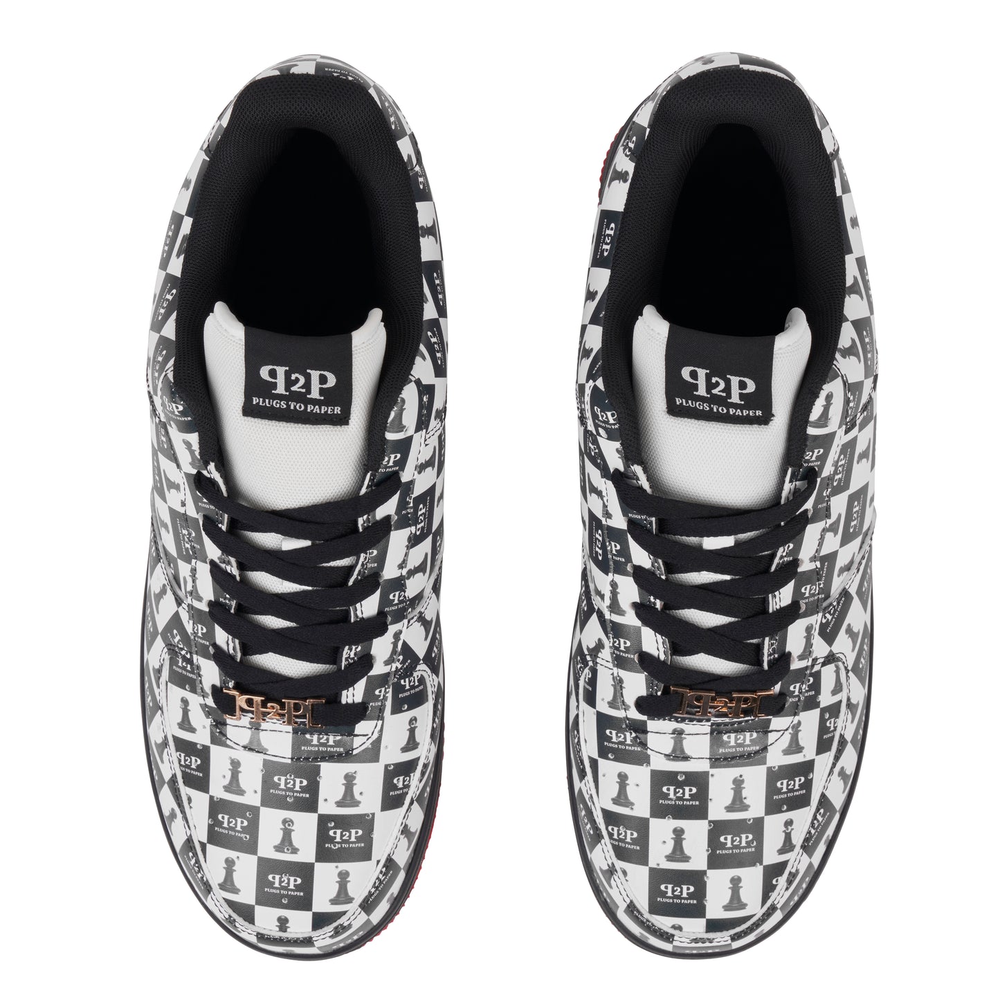 PLUGS TO PAPER Chessboard Trainers - Red
