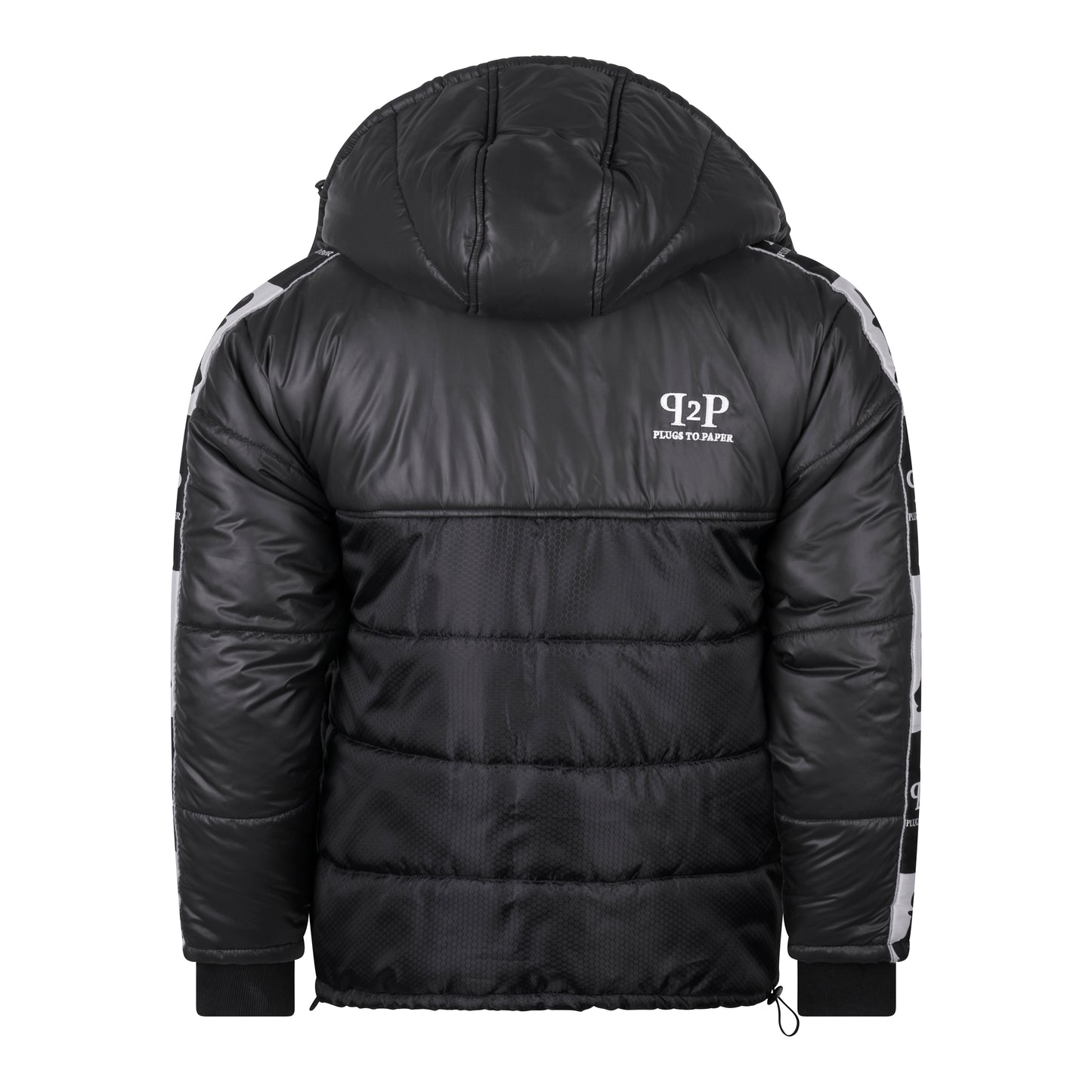PLUGS TO PAPER Down Jacket - Black
