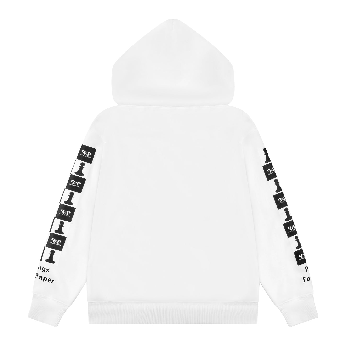 PLUGS TO PAPER Hoodie - White