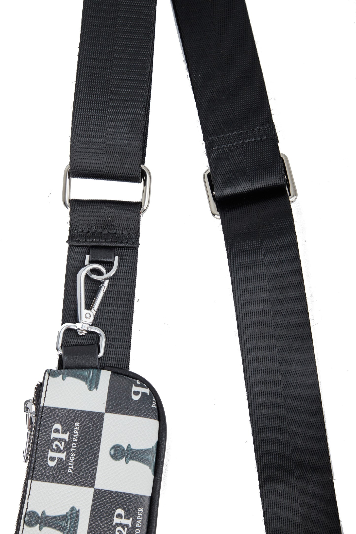 PLUGS TO PAPER Chessboard Trio Messenger Bag