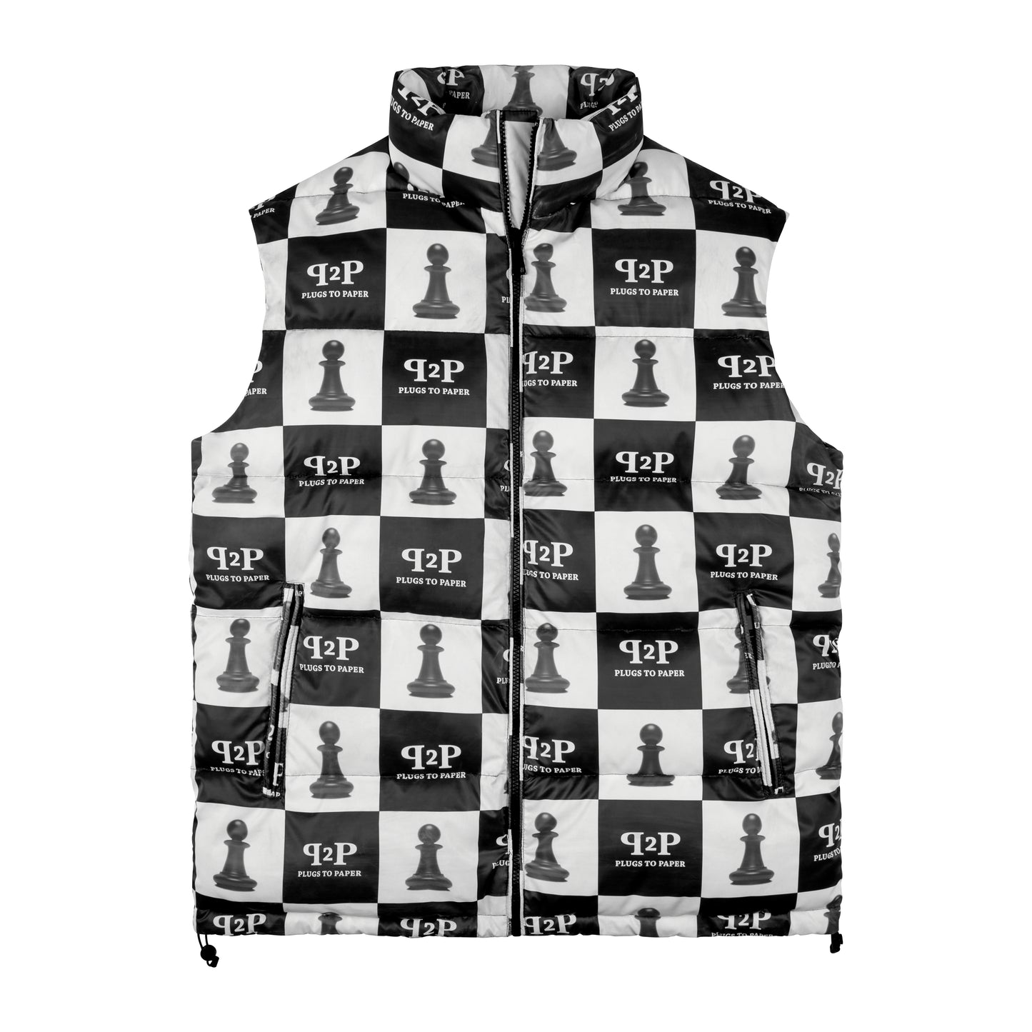 PLUGS TO PAPER Chessboard Down Gilet