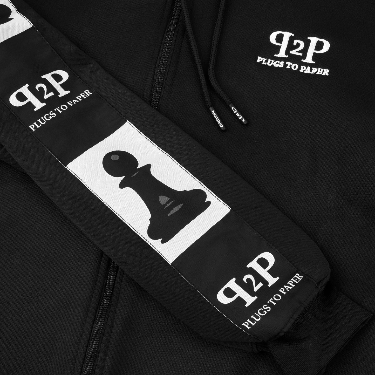 PLUGS TO PAPER Tracksuit - Black