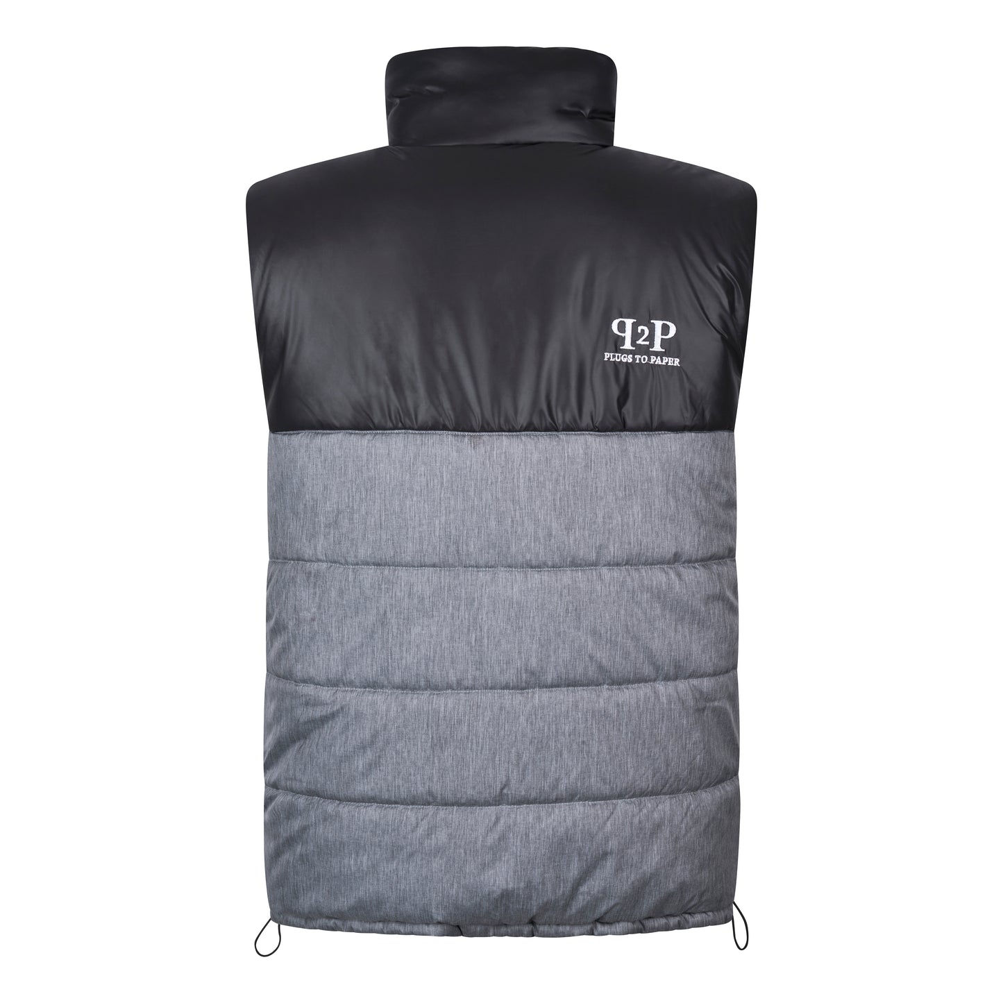 PLUGS TO PAPER GILET - Black & Grey