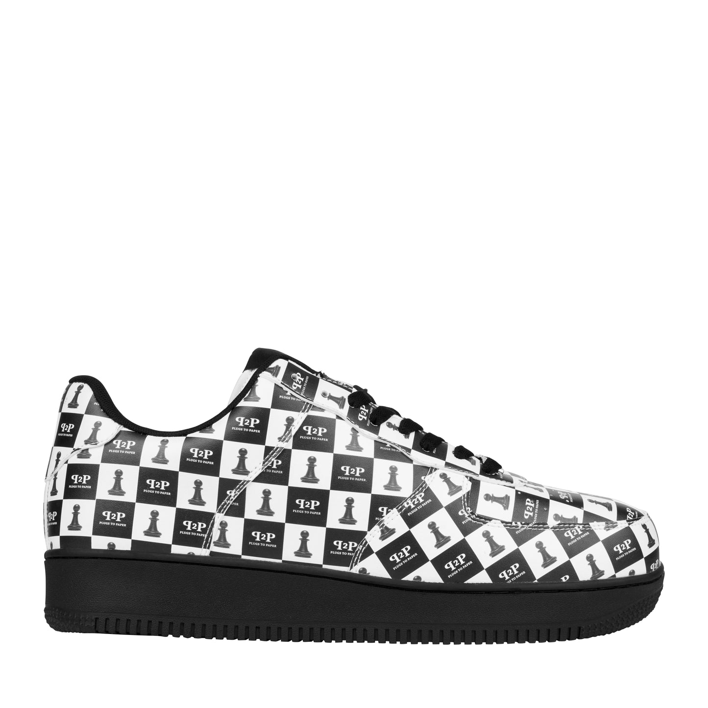 PLUGS TO PAPER Chessboard Trainers - Black