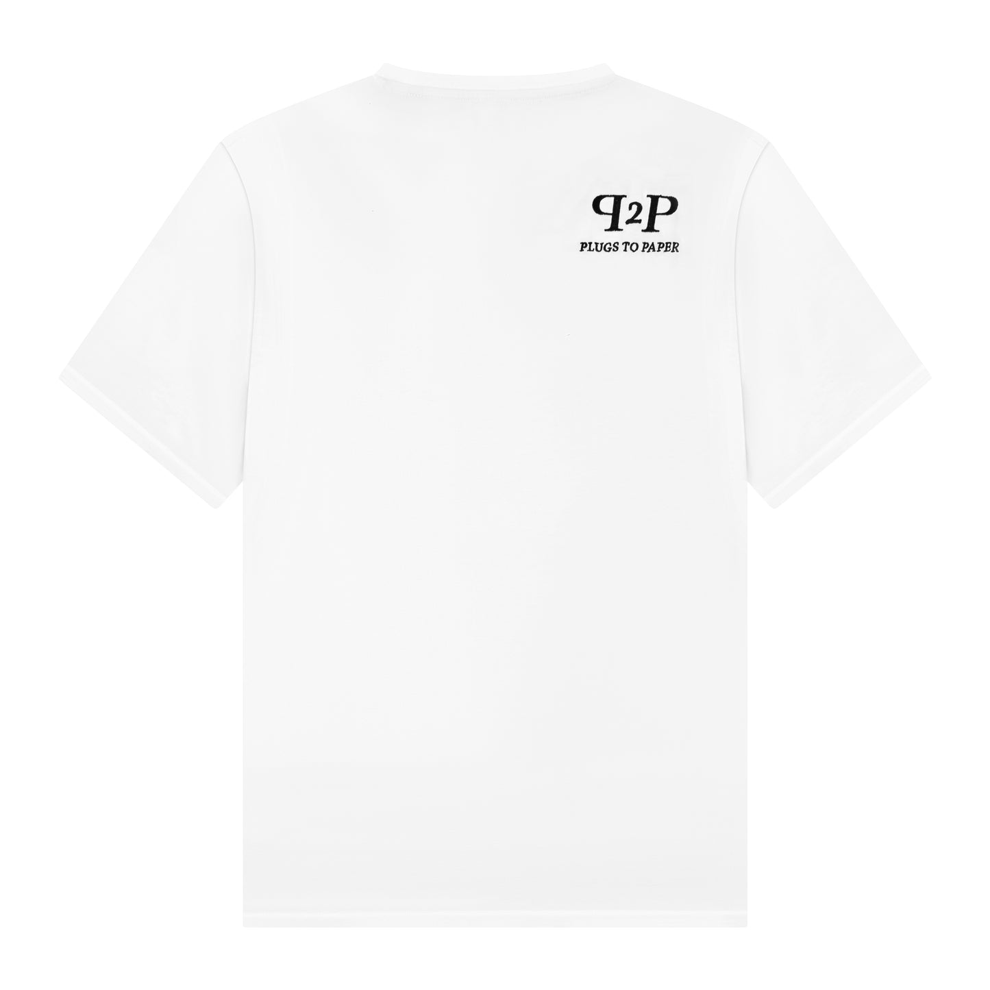 PLUGS TO PAPER TEE - White