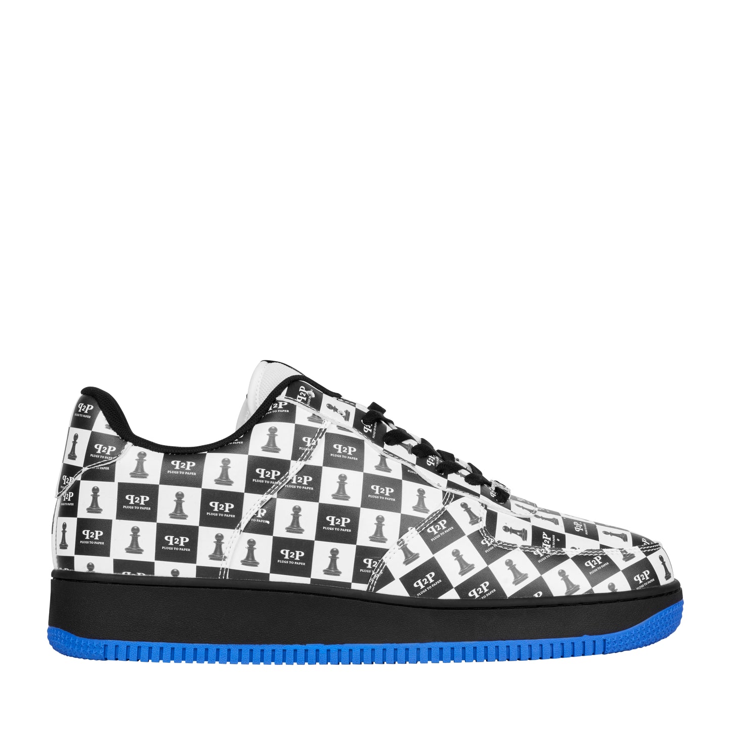 PLUGS TO PAPER Chessboard Trainers - Blue