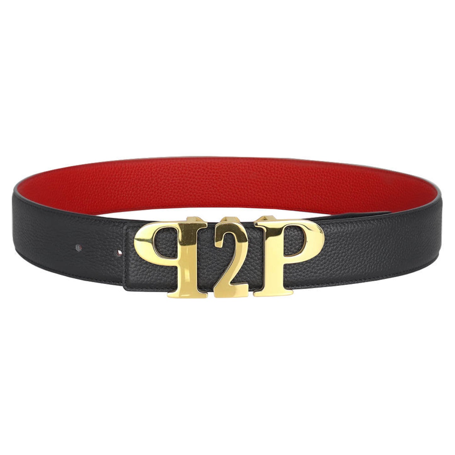 PLUGS TO PAPER Belt - Black & Red