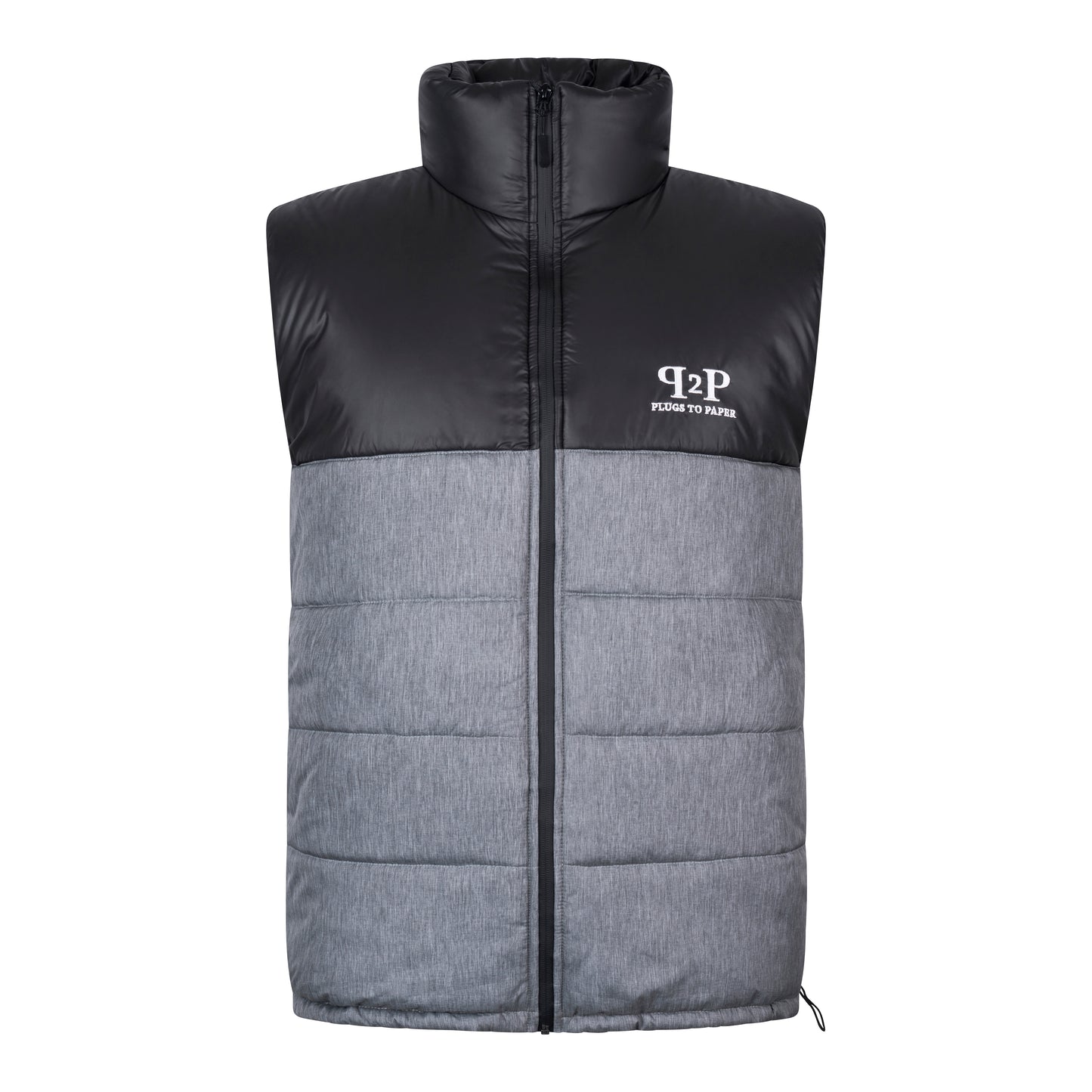 PLUGS TO PAPER GILET - Black & Grey