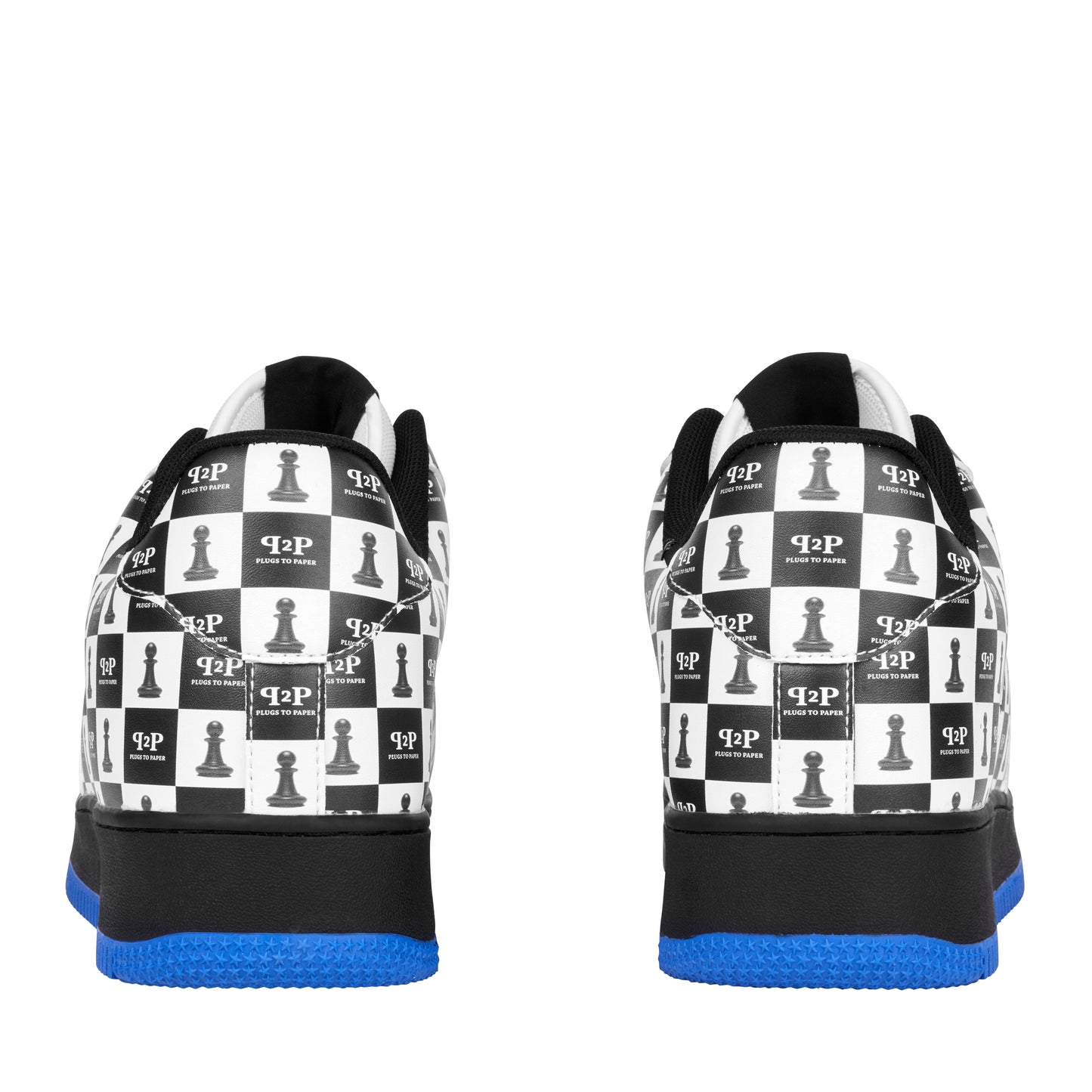 PLUGS TO PAPER Chessboard Trainers - Blue