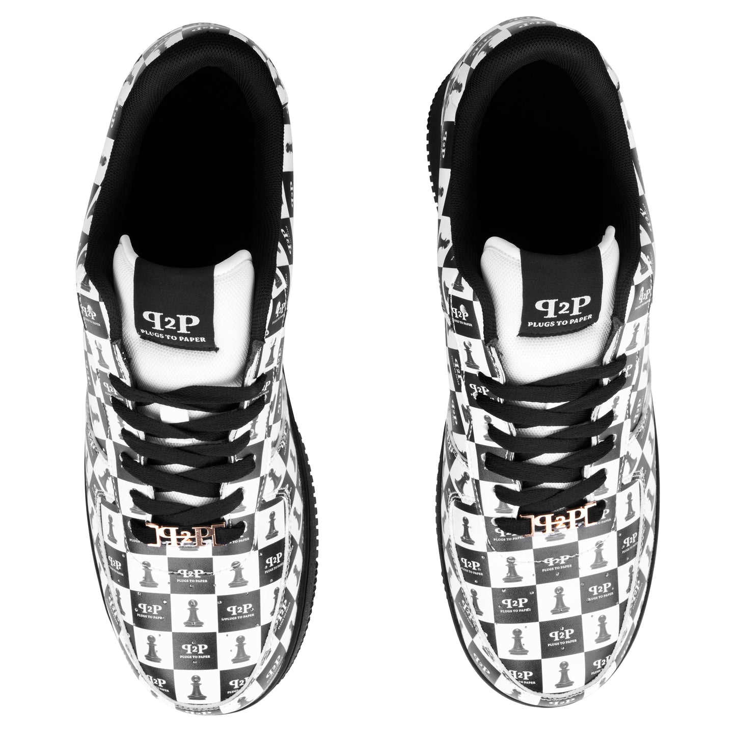 PLUGS TO PAPER Chessboard Trainers - Black