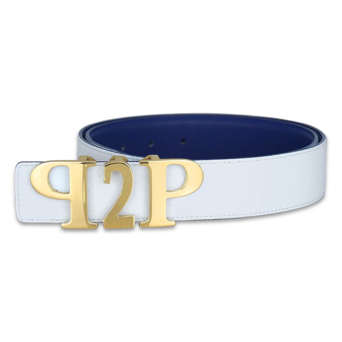 PLUGS TO PAPER Belt - Blue & White