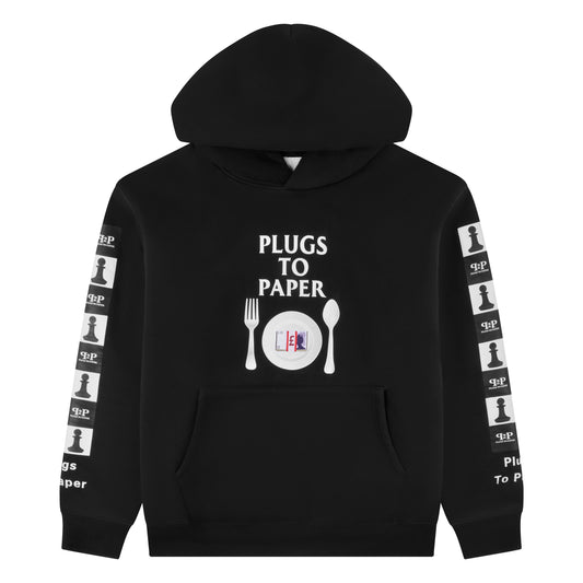 PLUGS TO PAPER Hoodie - Black