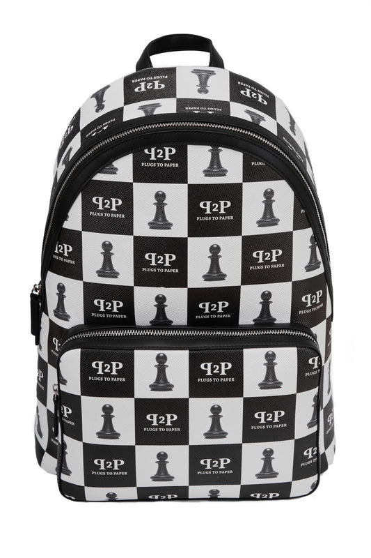 PLUGS TO PAPER Chessboard Backpack